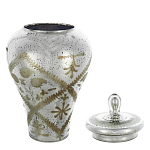 Ваза из стекла с крышкой и декоративными узорами Chinoiserie Ceramics варинант исполнения - 1 | Loft Concept в Ростове-на-Дону