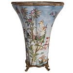 Фарфоровая ваза с изображением попугаев Eden Garden варинант исполнения - 2 | Loft Concept в Ростове-на-Дону