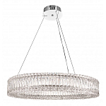 Люстра подвесная круглая из прозрачного хрусталя с корпусом из металла цвета хром Selfsufficient варинант исполнения - 5 | Loft Concept в Ростове-на-Дону