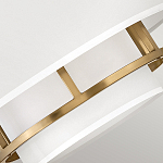 Потолочный светильник с двухслойным белым текстильным абажуром Hinkley варинант исполнения - 18 | Loft Concept в Ростове-на-Дону