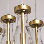 Люстра с 9-ю прозрачными стеклянными плафонами в форме капли Lucid Rain  варинант исполнения - 8 | Loft Concept в Ростове-на-Дону