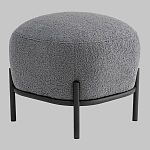 Пуф Стоун букле Fluffy темно-серый варинант исполнения - 1 | Loft Concept в Ростове-на-Дону