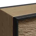 Комод 8 ящиков с подсветкой на рельефном фасаде Warm Industrial варинант исполнения - 8 | Loft Concept в Ростове-на-Дону