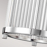 Подвесной светильник цвета хром с рифленым стеклянным цилиндрическим плафоном в современном стиле Feiss варинант исполнения - 6 | Loft Concept в Ростове-на-Дону