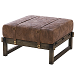 Пуф Duncan винтажная коричневая кожа  варинант исполнения - 2 | Loft Concept в Ростове-на-Дону