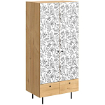 Шкаф с принтом Floral notes варинант исполнения - 1 | Loft Concept в Ростове-на-Дону