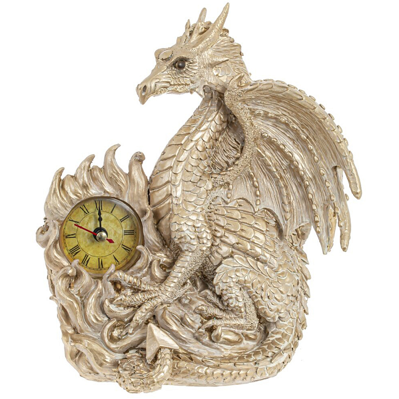     Light Gold Dragon Clock   -- | Loft Concept 