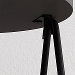 Стол приставной с 2-мя круглыми столешницами цвета антрацит ESSEL SIDE TABLE ANTHRACITE варинант исполнения - 1 | Loft Concept в Ростове-на-Дону
