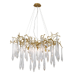 Люстра подвесная с прозрачными подвесками в форме капель Droplet Chandelier варинант исполнения - 3 | Loft Concept в Ростове-на-Дону