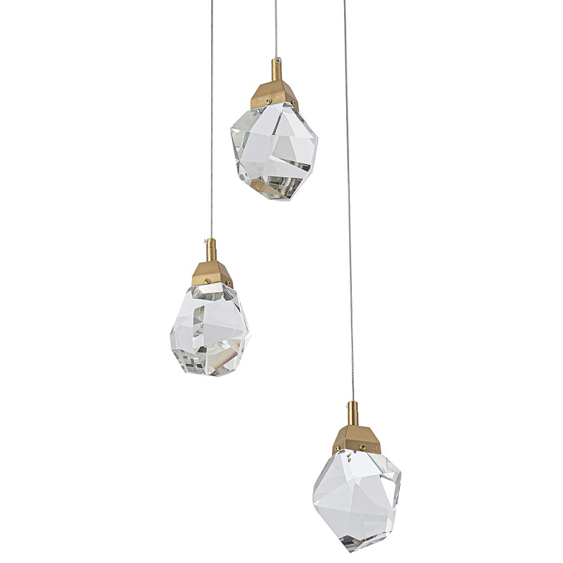    3-   Esme Crystal Brass Trio Hanging lamp    -- | Loft Concept 