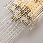 Бра с золотистым основанием и прозрачными трубками Nembus варинант исполнения - 3 | Loft Concept в Ростове-на-Дону