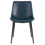 Стул с обивкой из экокожи темно-синего цвета RHOMBUSES UPHOLSTERY варинант исполнения - 2 | Loft Concept в Ростове-на-Дону