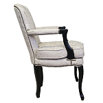 Кресло c растительным орнаментом Aubrey Classical Armchair beige jacquard варинант исполнения - 1 | Loft Concept в Ростове-на-Дону