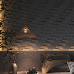 Гипсовая 3D Панель FIN варинант исполнения - 1 | Loft Concept в Ростове-на-Дону