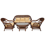 Комплект уличной мебели из ротанга Clara коричневый варинант исполнения - 1 | Loft Concept в Ростове-на-Дону