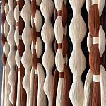 Дизайнерский Декор на стену с кисточками из хлопковых нитей wall panel Thread brushes варинант исполнения - 2 | Loft Concept в Ростове-на-Дону