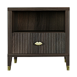 Прикроватная тумбочка с полкой Elsa Dreams Walnut  варинант исполнения - 6 | Loft Concept в Ростове-на-Дону