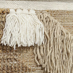 Панно из шерсти и хлопка с узором Beige Calista Cascade варинант исполнения - 3 | Loft Concept в Ростове-на-Дону