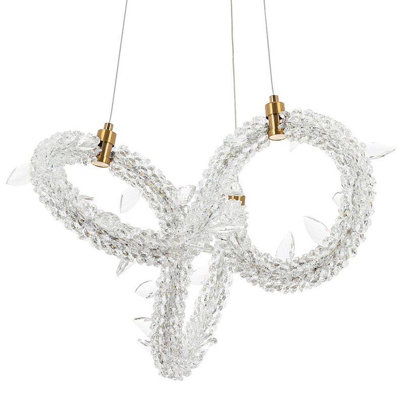       Gilbertine Crystals Curly Ring Chandelier S    -- | Loft Concept 