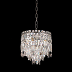 Люстра круглая с хрустальными подвесками на серебряном каркасе Roul Crystal Light варинант исполнения - 8 | Loft Concept в Ростове-на-Дону