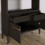 Стеллаж Primo с ящиками Темный орех варинант исполнения - 6 | Loft Concept в Ростове-на-Дону