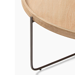 Журнальный стол с круглой деревянной столешницей Urban Style Space варинант исполнения - 1 | Loft Concept в Ростове-на-Дону