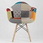 Стул с обивкой в стиле Patchwork варинант исполнения - 2 | Loft Concept в Ростове-на-Дону