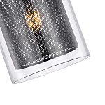 Подвесной светильник с сетчатым металлическим плафоном цилиндрической формы черный Metal Mesh варинант исполнения - 4 | Loft Concept в Ростове-на-Дону