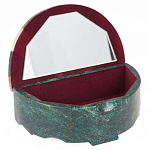 Шкатулка с мозаикой из натурального камня змеевик Stone Casket варинант исполнения - 2 | Loft Concept в Ростове-на-Дону