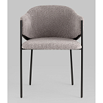 Стул Brace букле серый варинант исполнения - 4 | Loft Concept в Ростове-на-Дону