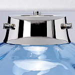 Настольная лампа с шарообразным прозрачным основанием из цветного переработанного стекла и белым цилиндрическим абажуром Elstead Lighting варинант исполнения - 8 | Loft Concept в Ростове-на-Дону