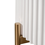 Тумбочка белая круглая с мраморной столешницей Thoroughbass варинант исполнения - 3 | Loft Concept в Ростове-на-Дону