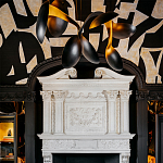 Обои ручная роспись в стиле Арт-деко Symphony Original colourway on Flint silk dupion варинант исполнения - 5 | Loft Concept в Ростове-на-Дону