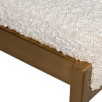 Стул барный букле бежевый с каркасом цвета матовое золото Tactility варинант исполнения - 3 | Loft Concept в Ростове-на-Дону