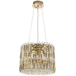 Круглая люстра с металлическими и хрустальными подвесками Bonnay Crystal Chandelier варинант исполнения - 2 | Loft Concept в Ростове-на-Дону