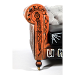 Диван Честерфильд граффити graffiti Orange Sofa натуральная кожа варинант исполнения - 6 | Loft Concept в Ростове-на-Дону