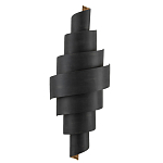 Бра в форме спирали черное с золотой внутренней отделкой Warm Glow варинант исполнения - 2 | Loft Concept в Ростове-на-Дону