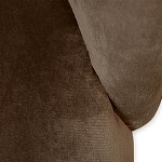 Барный стул со спинкой на 4-х деревянных ножках Коричневый Велюр Vendramin Chair  варинант исполнения - 4 | Loft Concept в Ростове-на-Дону