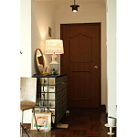 Настольная лампа с принтом на белом тканевом абажуре Roof Garden Lamp варинант исполнения - 8 | Loft Concept в Ростове-на-Дону