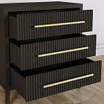 Комод Primo с 3 выдвижными ящиками Темный орех варинант исполнения - 6 | Loft Concept в Ростове-на-Дону