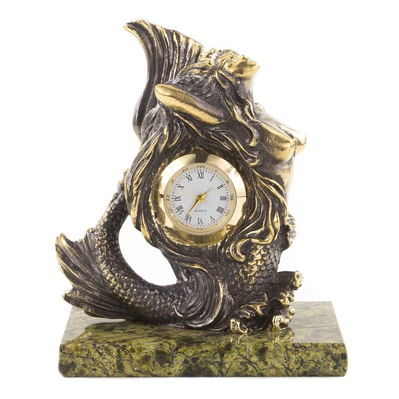           Mermaid Stone Clock    -- | Loft Concept 