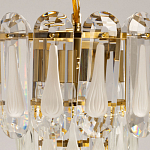 Люстра многоярусная с овальными прозрачными подвесками 28 см Harmonica варинант исполнения - 6 | Loft Concept в Ростове-на-Дону