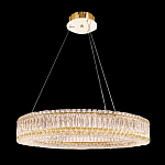 Люстра подвесная круглая из прозрачного хрусталя с золотым корпусом Selfsufficient варинант исполнения - 9 | Loft Concept в Ростове-на-Дону