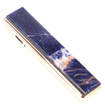 Зажигалка электронная с накладкой из натурального камня Содалит и с USB проводом для зарядки Stone Lighters варинант исполнения - 1 | Loft Concept в Ростове-на-Дону