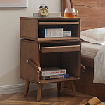 Тумбочка прикроватная деревянная Робот Robot Desk варинант исполнения - 2 | Loft Concept в Ростове-на-Дону