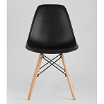 Пластиковый стул на ножках из массива бука Eames Black варинант исполнения - 4 | Loft Concept в Ростове-на-Дону
