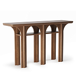 Консоль деревянная с арочным основанием Arch Passage варинант исполнения - 1 | Loft Concept в Ростове-на-Дону