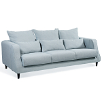 Диван Seldon с мягкими подушками голубое букле варинант исполнения - 1 | Loft Concept в Ростове-на-Дону