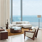 Кресло с обивкой из белого букле Armchair White Boucle варинант исполнения - 5 | Loft Concept в Ростове-на-Дону