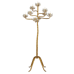 Торшер золотой в виде растения Golden Flower Glade варинант исполнения - 2 | Loft Concept в Ростове-на-Дону